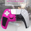 PS5 Splicing Color Silicone Gamepad Case with Rocker Caps (Black Red) - 4