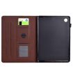 Galaxy Tab A8 10.5 2021 Brown Fiber Texture Leather Case - 4