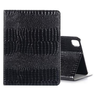 Crocodile Texture Leather Case for iPad Pro 13 2024 (Black) - 1