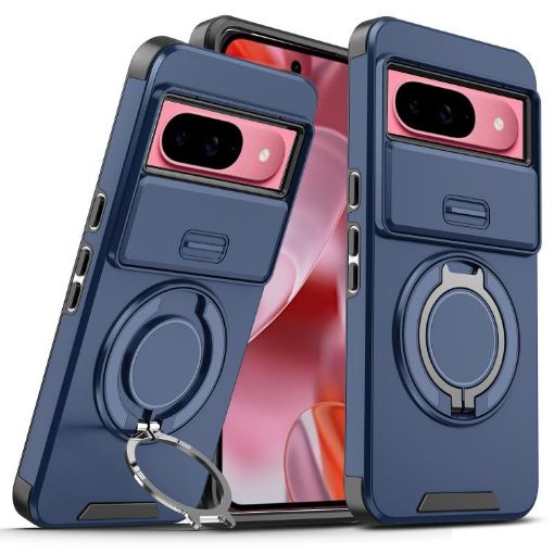 Google Pixel 10/10 Pro Blue Camshield Ring Holder Case - 1