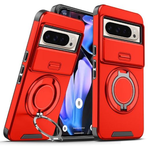 Google Pixel 10 Pro XL Camshield Ring Holder Case (Red) - 1