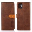 Samsung Galaxy XCover7 Pro Dual-color Leather Flip Case Brown - 1