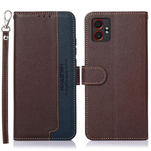 Samsung Galaxy XCover7 Pro Leather RFID Case (Brown) - 1