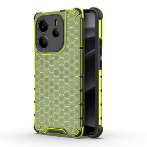 Redmi Note 14 4G Shockproof Honeycomb Case, Green - 1