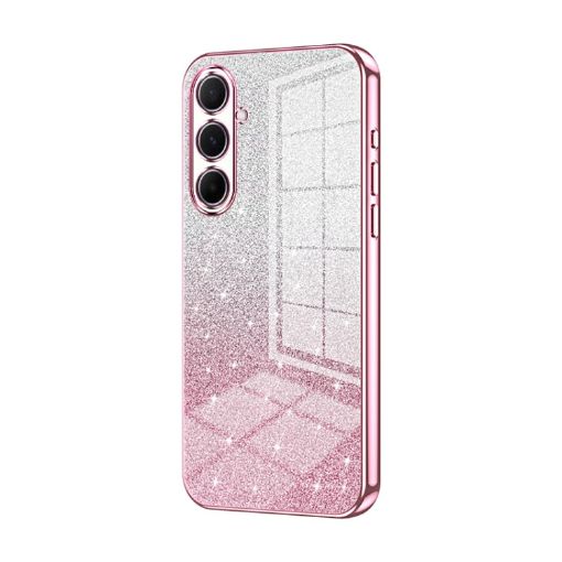 Samsung Galaxy A56 Pink Gradient Glitter Electroplated Case - 1