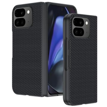 Pixel 10 Pro Fold Carbon Fiber Texture Ultra-thin Case (Black) - 1