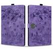 OnePlus Pad/Pad Pro 12.1 Cartoon Sakura Cat Leather Case (Purple) - 2