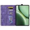 OnePlus Pad/Pad Pro 12.1 Cartoon Sakura Cat Leather Case (Purple) - 3