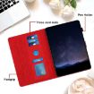 Samsung Galaxy Tab A7 2020 T500 Red Honeycomb Leather Case - 6