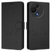 TCL 605/60 SE RFID Leather Phone Case, Black, Smile Embossing - 2