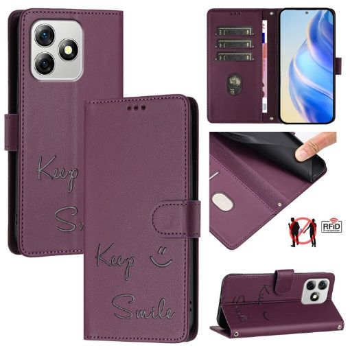 Ulefone Note 18 Ultra 5G Violet RFID Leather Phone Case - 1