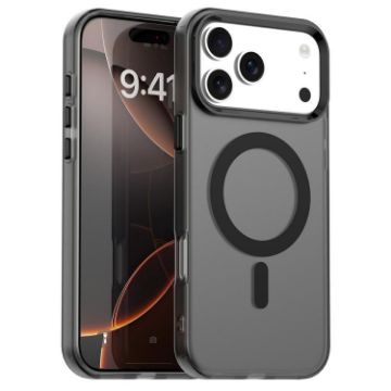 iPhone 17 Pro Max Black Candy Magsafe Hybrid TPU Case - 1