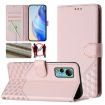 Ulefone Note 14 Pink RFID Leather Phone Case with Honeycomb Design - 1