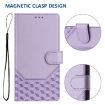 Ulefone Note 14 Honeycomb Emboss RFID Leather Case (Light Purple) - 5