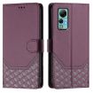 Ulefone Note 14 Violet RFID Leather Phone Case with Honeycomb Design - 2
