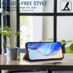 Ulefone Note 17 Pro Pink RFID Leather Phone Case with Honeycomb Design - 6