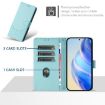 TCL 605/60 SE Mint Green Honeycomb RFID Leather Phone Case - 3