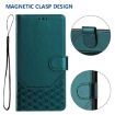 TCL 605/60 SE Peacock Green RFID Leather Phone Case - 5