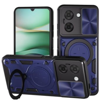 Redmi A5 4G Camshield Magnetic Holder Case, Blue, 173.3mm CD Texture - 1