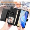 Infinix GT 30 Pro Leather Phone Case with Multi-Card Slots (Black) - 4