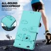 Tecno Camon 40 Pro 4G Green Cute Cats RFID Leather Phone Case - 4