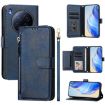 Tecno Camon 40 Premier Leather Wallet Case (Blue) with Multi-Card Slots - 1