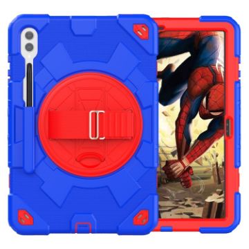 Samsung Galaxy Tab S10+/S9+/S9 FE+ Spider Grip Stand Case (Red Blue) - 1