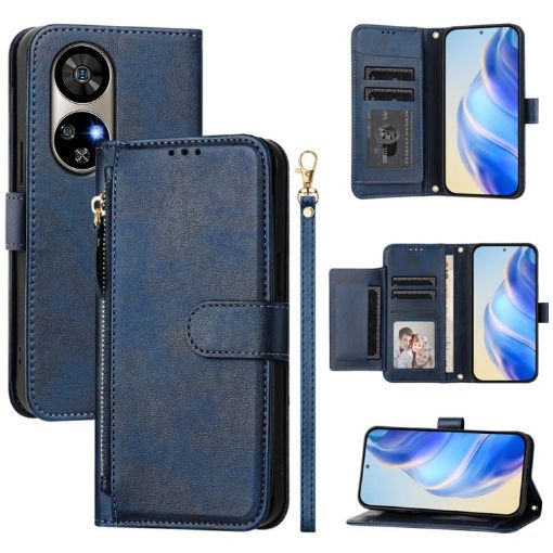 Ulefone Note 17 Pro Leather Wallet Phone Case, Multi-Card, Blue - 1