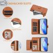 OPPO A5x 5G/4G Brown Leather Phone Case with Multi-Card Slots - 5