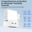 M160 PD 40W Dual Type-C Fast Charger, US Plug, White - 5