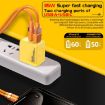 M167 PD 35W Fast Charger Type-C USB QC 3.0 US Plug Yellow - 3