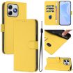 Ulefone Note 18 Ultra Leather Phone Case with Lanyard - Yellow - 1