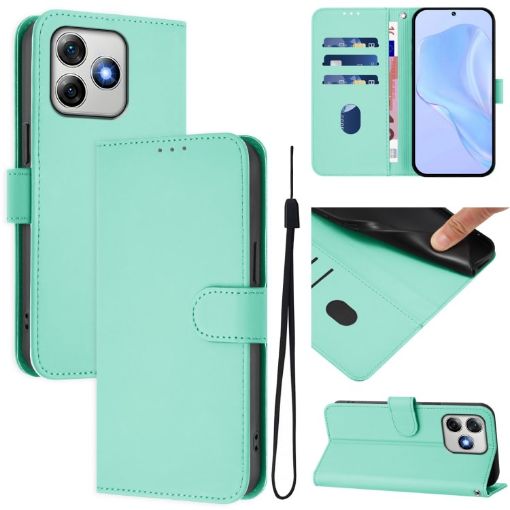 Ulefone Note 18 Ultra Mint Green Leather Case with Lanyard - 1