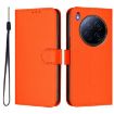 Tecno Camon 40 Premier Orange Leather Case with Lanyard - 2