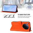 Tecno Camon 40 Premier Orange Leather Case with Lanyard - 3