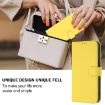 Moto G15 Lemon Yellow Leather Phone Case with Lanyard - 5