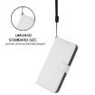 Moto G15 Power Skin Leather Case with Lanyard (White) - 6