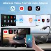 Wired to Wireless CarPlay Adapter - USB Interface, Square (White) - 2