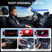 USB Interface Wired to Wireless CarPlay Adapter, Carbon Fiber Square - 3