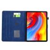 Galaxy Tab A7 10.4 T500 Floral Bird Embossed Leather Case Dark Blue - 4