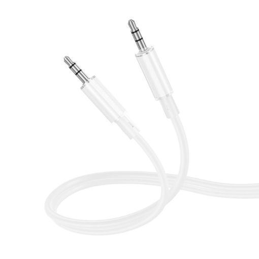 Borofone BL21 1m White AUX 3.5mm Audio Adapter Cable - 1