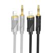 hoco UPA30 Grey 8 Pin to 3.5mm Digital Audio Cable - 4