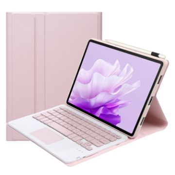 For Honor Pad X9/X8 Pro 11.5 Bluetooth Keyboard Case (Pink White) - 1