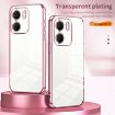 OPPO A5x 5G Gold Transparent Plating Fine Hole Case - 3
