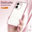 OPPO A5x 5G Gold Transparent Plating Fine Hole Case - 6