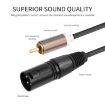 2 RCA Male to 2 XLR Male Audio Balance Cable, 3m (Black) - 4