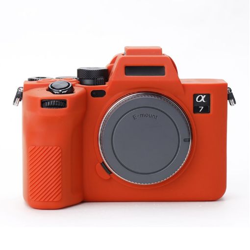 Sony A7 IV Soft Silicone Protective Case - Orange - 1