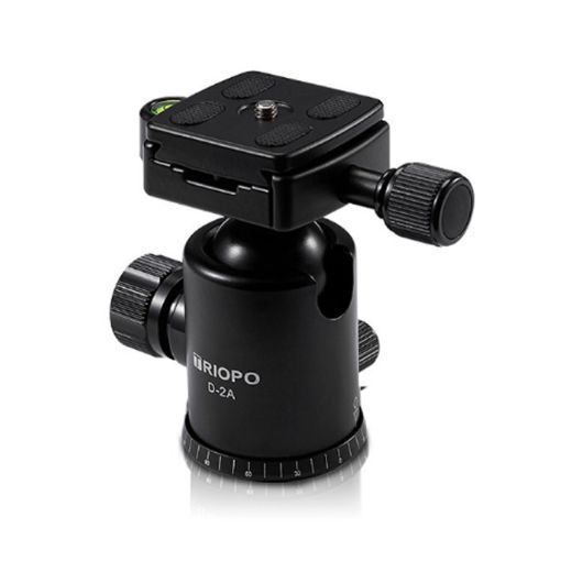 TRIOPO D-2A 360 Aluminum Tripod with 36mm Ball Head & Quick Release - 1