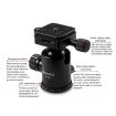 TRIOPO D-2A 360 Aluminum Tripod with 36mm Ball Head & Quick Release - 4