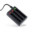 Fast Charger for Insta360 One X2 - Tri-Slot Batteries (Black) - 1
